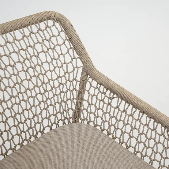 Emilia eetstoel bruin detail, Vita tuinmeubelen, Tuinmeubels.nl