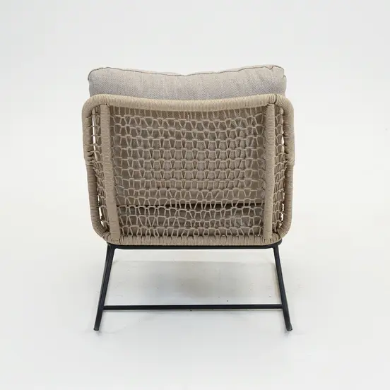 Emilia lounge stoel bruin achterkant, Vita tuinmeubelen, Tuinmeubels.nl