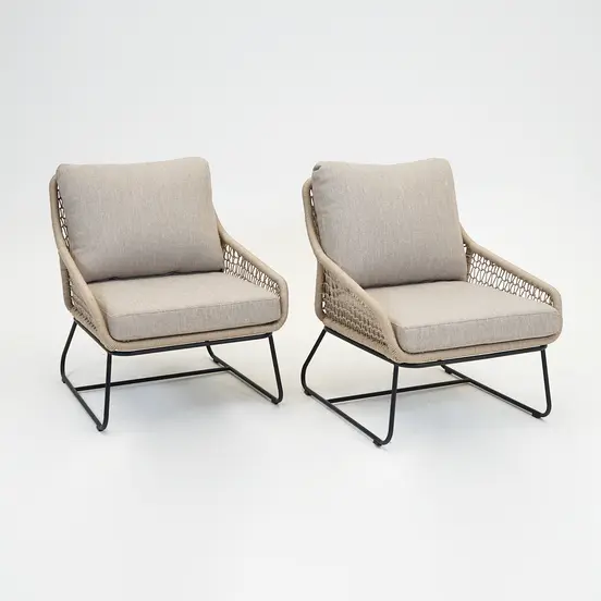 Emilia lounge stoel bruin set, Vita tuinmeubelen, Tuinmeubels.nl