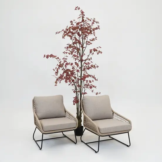 Emilia lounge stoel bruin sfeer, Vita tuinmeubelen, Tuinmeubels.nl