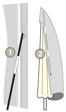 Eurotrail Zweefparasolhoes 280x90 cm SFS-3 - afbeelding 3