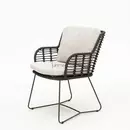 Fabrice dining chair Anthracite/Anthracite with 2 cushions | 4 Seasons Outdoor