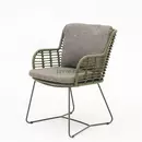 Fabrice dining chair Green/Anthracite with 2 cushions | 4 Seasons Outdoor