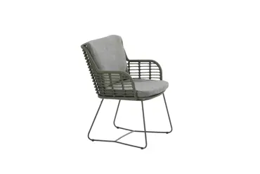 Fabrice dining chair Green zijkant, 4 Seasons Outdoor, tuinmeubels