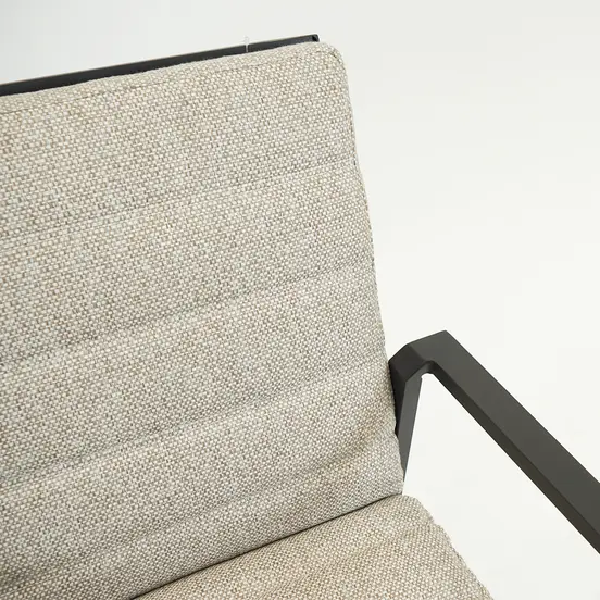 Genua Barchair met kussen antraciet detail, Sens-Line, Tuinmeubels.nl