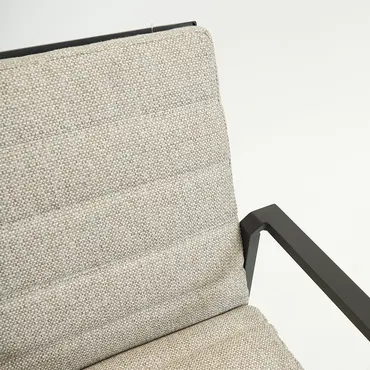 Genua Barchair met kussen antraciet detail, Sens-Line, Tuinmeubels.nl