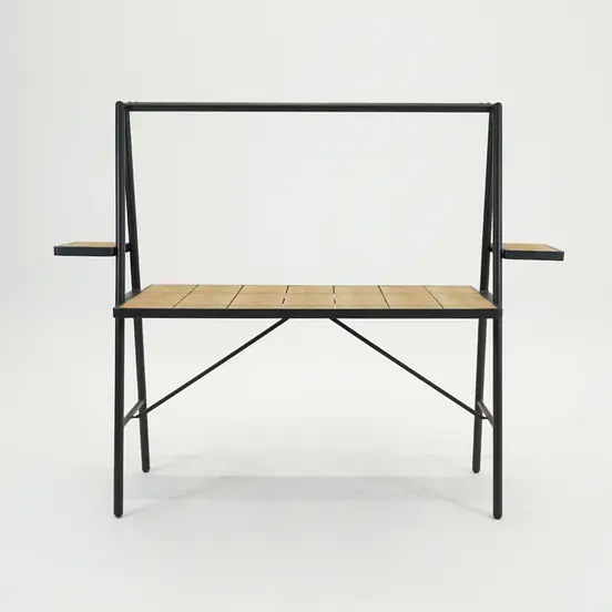 Genua Bartable antraciet 221x80.5x181cm voorkant, Sens-Line, tuinmeubels.nl