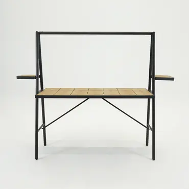 Genua Bartable antraciet 221x80.5x181cm voorkant, Sens-Line, tuinmeubels.nl