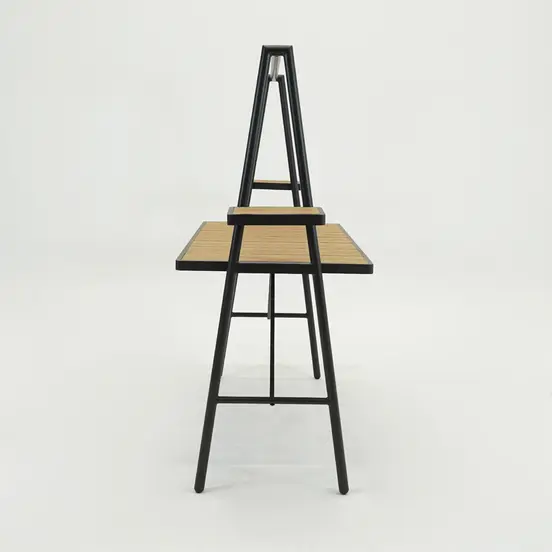 Genua Bartable antraciet 221x80.5x181cm zijkant, Sens-Line, tuinmeubels.nl