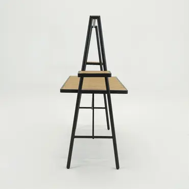 Genua Bartable antraciet 221x80.5x181cm zijkant, Sens-Line, tuinmeubels.nl