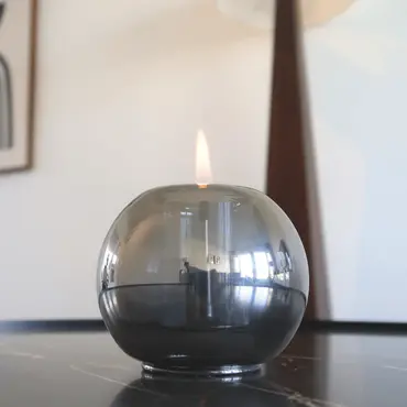 Globus Candle 10 Graphite sfeer, Tenderflame, tuinmeubels.nl