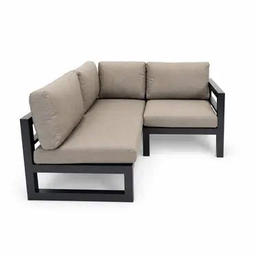 Grosso 2-zits bank L + hoek beige, Vita, Tuinmeubels.nl