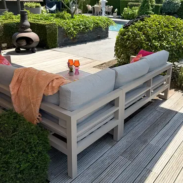 Grosso 4-zits bank beige sfeer, Vita, Tuinmeubels.nl