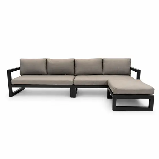 Grosso 4-zits bank + hocker beige, Vita, Tuinmeubels.nl
