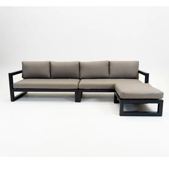 Grosso 4-zits bank + hocker beige, Vita, Tuinmeubels.nl