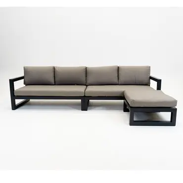 Grosso 4-zits bank + hocker beige, Vita, Tuinmeubels.nl