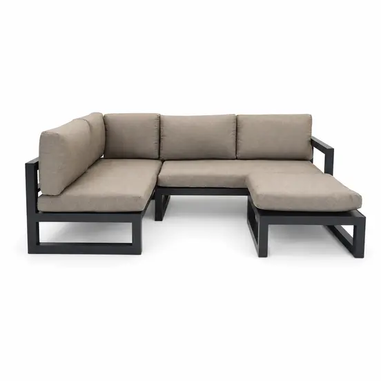 Grosso hoekbank 3 delig L beige, Vita, Tuinmeubels.nl