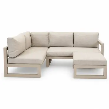 Grosso hoekbank 3 delig R beige, Vita, Tuinmeubels.nl