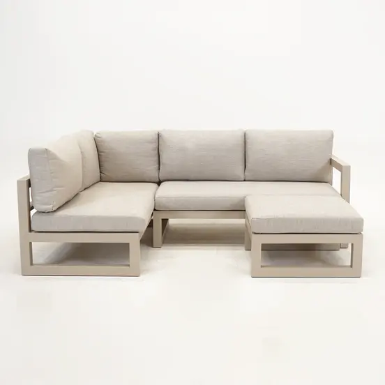 Grosso hoekbank 3 delig R beige, Vita, Tuinmeubels.nl