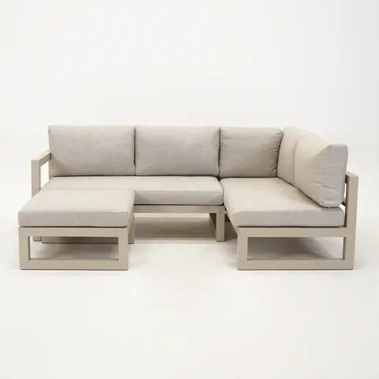 Grosso hoekbank 3 delig R beige, Vita, Tuinmeubels.nl