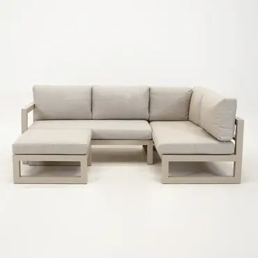 Grosso hoekbank 3 delig R beige, Vita, Tuinmeubels.nl