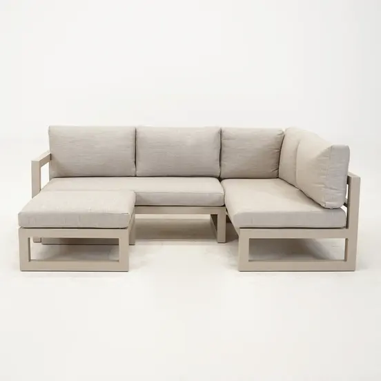 Grosso hoekbank 3 delig R beige, Vita, Tuinmeubels.nl