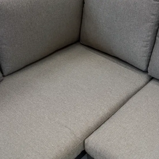Grosso hoekbank 4 delig groot R beige, Vita kussens, Tuinmeubels.nl
