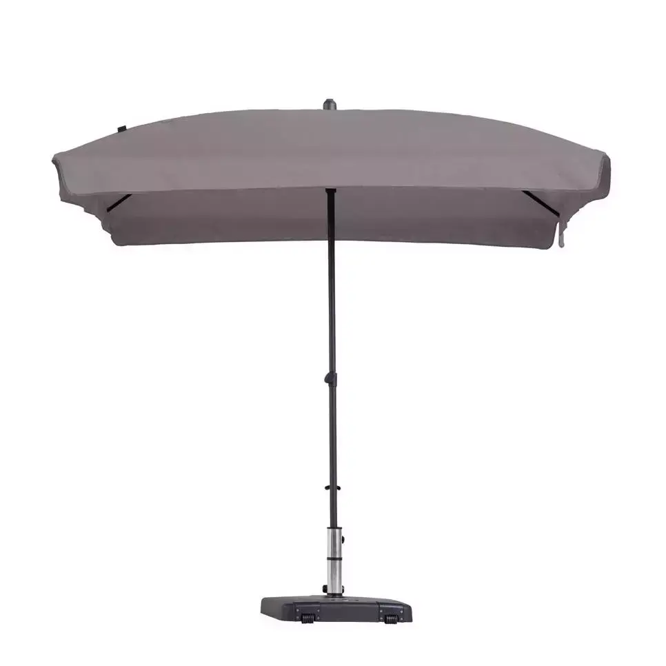 dat is alles wraak Knop Grote Parasol Patmos 210x140 cm Taupe van Madison - Tuinmeubels.nl