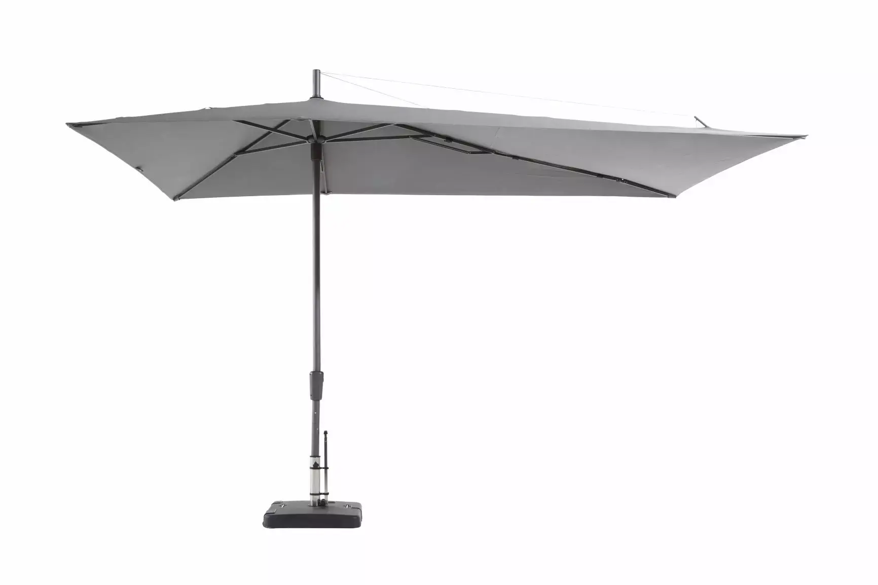 Vroeg Ga wandelen voordat Grote Zweefparasol Asymetrique Windbestendig 360x220 cm Lichtgrijs van  Madison - Tuinmeubels.nl