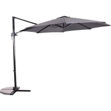 Grote Zweefparasol Libra Grijs 3m van Lesli Living