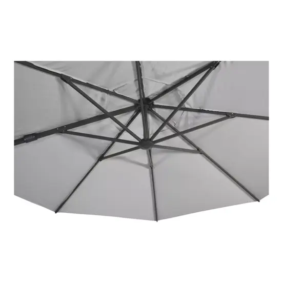 Zweefparasol VirgoFlex grjis 3,5 closeup www.tuinmeubels.nl