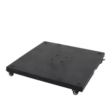 Grote Zweefparasol VirgoFlex Taupe 3x3m met verrijdbare 90kg voet - Parasolvoet, Lesli Living, Tuinmeubels