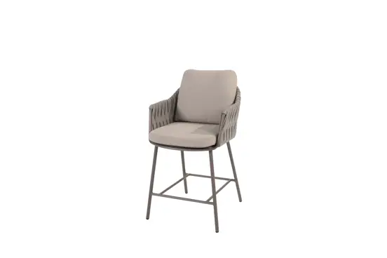 High dining set Manolo 180x90x90 met 4x Cannes stoel, 4 Seasons Outdoor, tuinmeubels.nl
