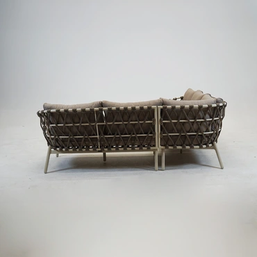 Hoekbank Dakota Creme Bruin met salontafel - afbeelding 2