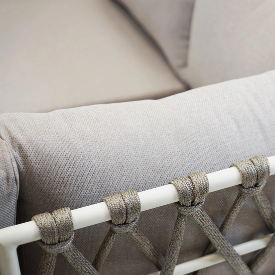 Hoekbank Dakota Creme Bruin met salontafel - afbeelding 5