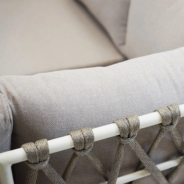 Hoekbank Dakota Creme Bruin met salontafel - afbeelding 5