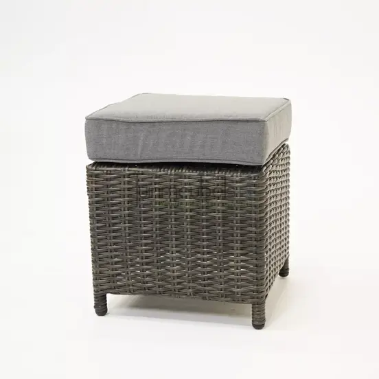 Hoekbank Vita Veloso wicker incl tafel en hockers detail hocker, Vita, tuinmeubels