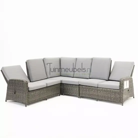 Hoekbank Vita Veloso wicker incl tafel en hockers detail bank 3, Vita, tuinmeubels