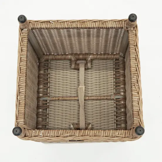 Ibiza hocker rattan klittenband, Vita, Tuinmeubels.nl