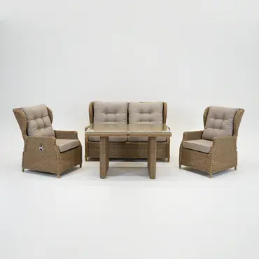 Ibiza loungeset rattan 4dlg