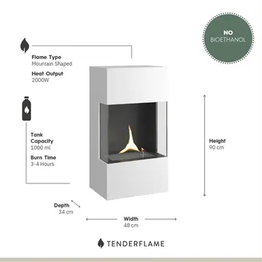 Indie Wall White informatie, Tenderflame, tuinmeubels.nl