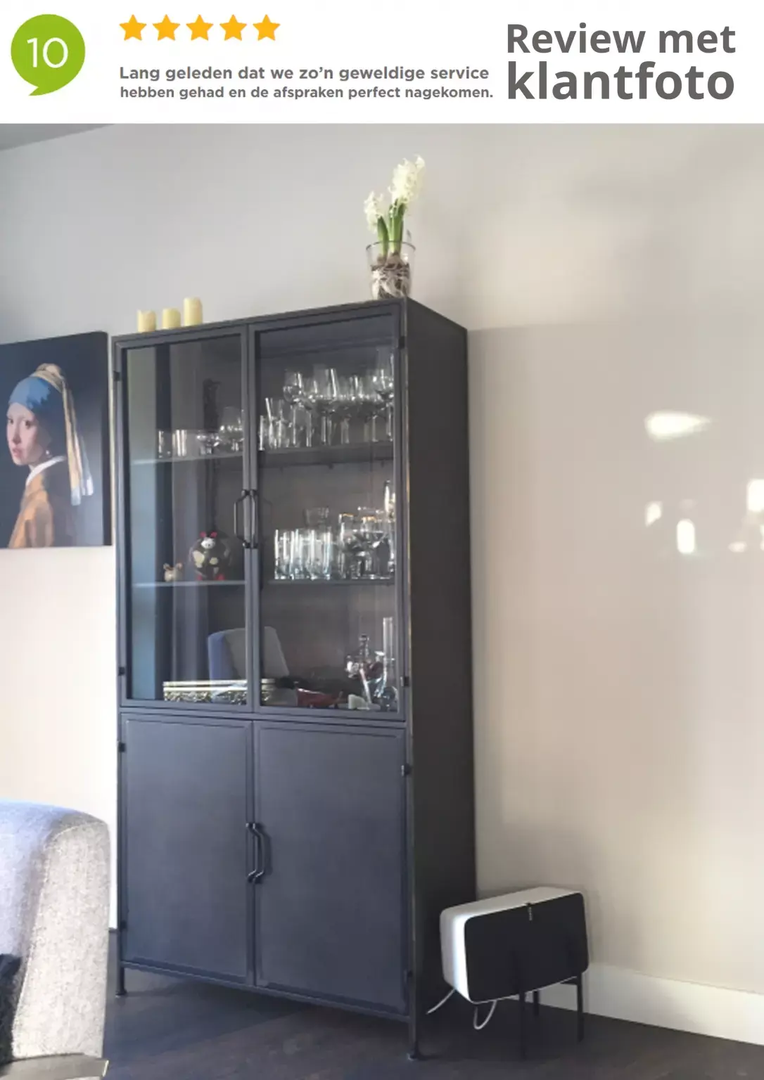 escaleren Proficiat Shinkan Industriële Zwart Metalen Vitrinekast Buffetkast Glas Lesli Living - Tuinmeubels.nl escaleren Proficiat Shinkan Industriële Zwart Metalen Vitrinekast Buffetkast Glas Lesli Living - Tuinmeubels.nl