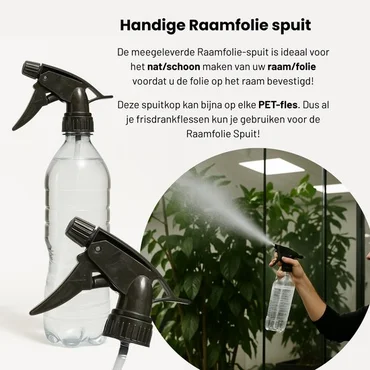 Isolerende Raamfolie – HR++ Spiegelend Anti-Inkijk – 120 × 200 cm handige  raamfolie spuit, verbo, tuinmeubels.nl