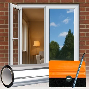 Isolerende Raamfolie – HR++ Spiegelend Anti-Inkijk – 120 × 300 cm, verbo, tuinmeubels.nl
