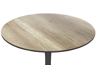 Jamy HPL table Ø70cm- woodcolor detail, SenS-Line, tuinmeubels.nl