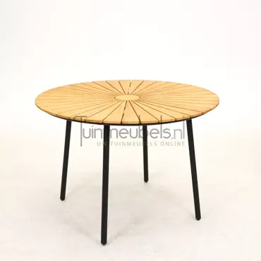 Vita Lavras teaktafel 120 cm, tuinmeubels.nl, foto 2