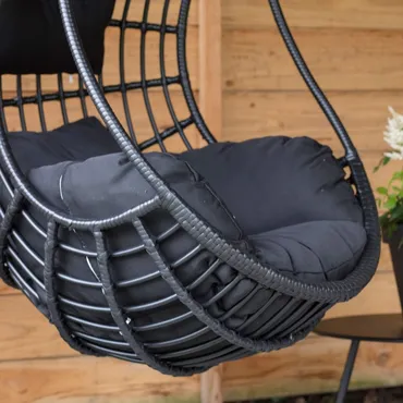 Lesli Living Hangstoel Sturdy Zwart - Detail, Lesli Living, Tuinmeubels