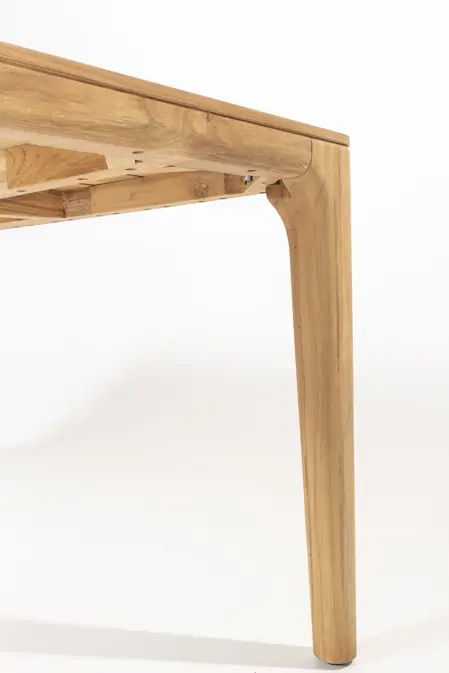 Liam eettafel teak 180 x 100  cm detail, 4 Seasons Outdoor, tuinmeubels