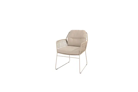 Liam tafel 180x100cm met 4 Albano stoelen stoel, 4 Seasons Outdoor, Tuinmeubels