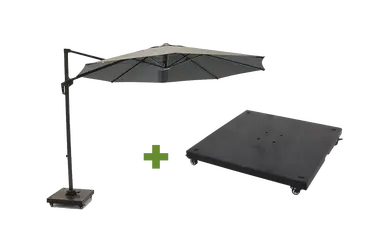 Libra 3m grijs met verrijdbare 70kg voet - afbeelding 1